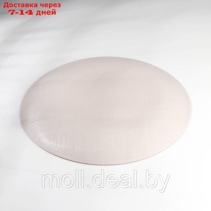 Тарелка "Капучино", стеклянная, d=28 см, цвет серый - фото 3 - id-p213485094