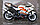 Мотоцикл металлический модель 12см, фото 5