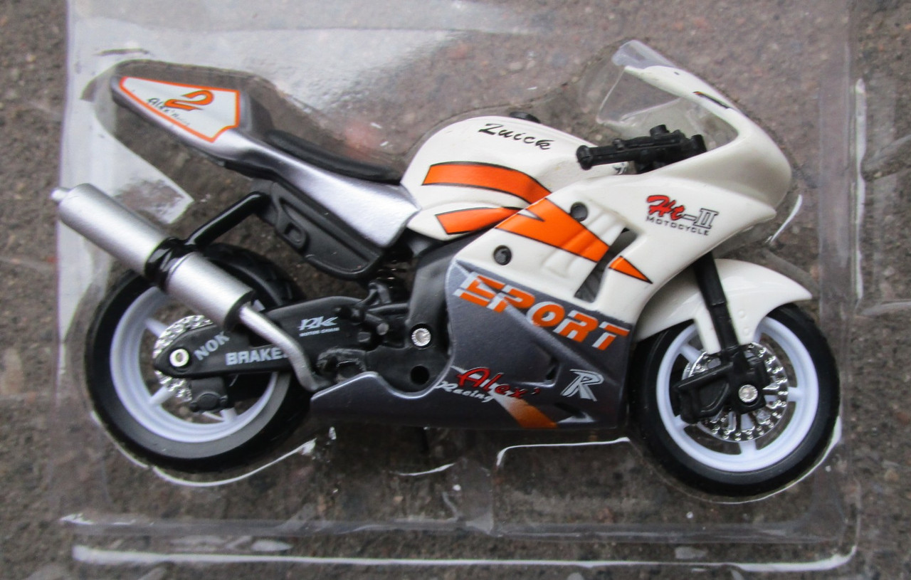 Мотоцикл металлический модель 12см - фото 5 - id-p30342794