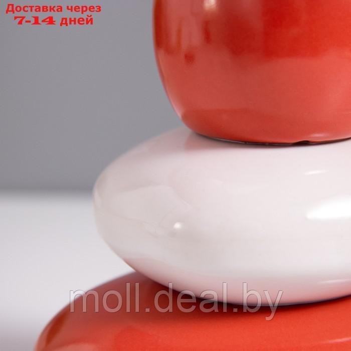 Настольная лампа 16877/1RD+WT E14 40Вт красно-белый 21х21х30 см - фото 3 - id-p213488556