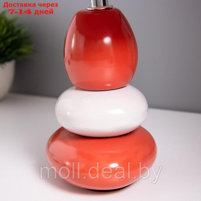 Настольная лампа 16877/1RD+WT E14 40Вт красно-белый 21х21х30 см - фото 4 - id-p213488556