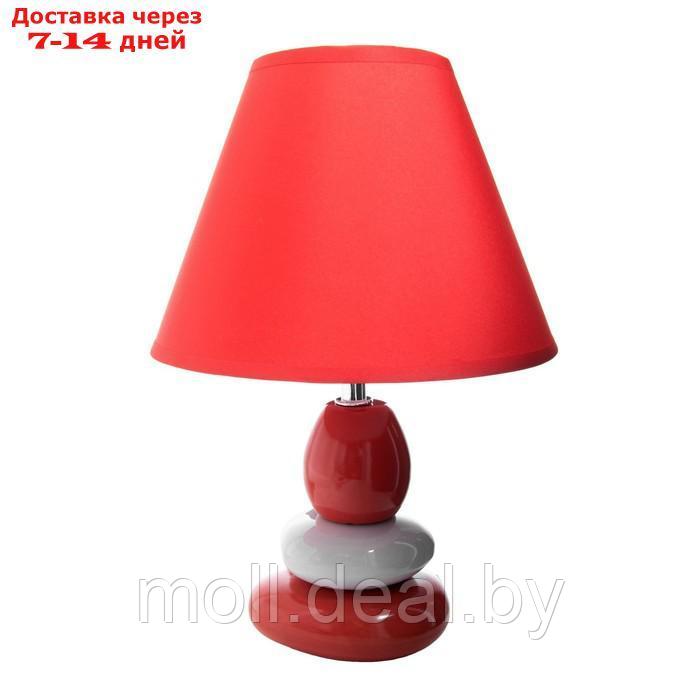 Настольная лампа 16877/1RD+WT E14 40Вт красно-белый 21х21х30 см - фото 7 - id-p213488556