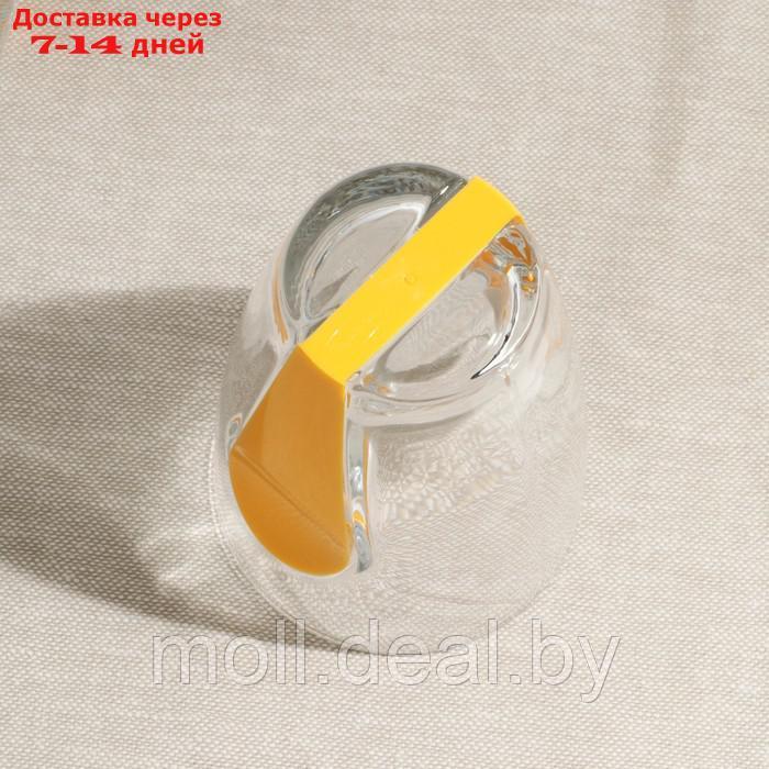 Набор стаканов "Снэп", стеклянный, 260 мл, 3 шт, желтый пластиковый аксессуар - фото 6 - id-p213485152