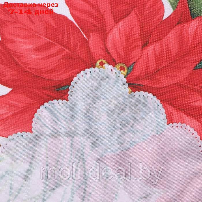 Скатерть Доляна "Рождественские цветы" 145*220 см, 100% п/э - фото 6 - id-p213485157