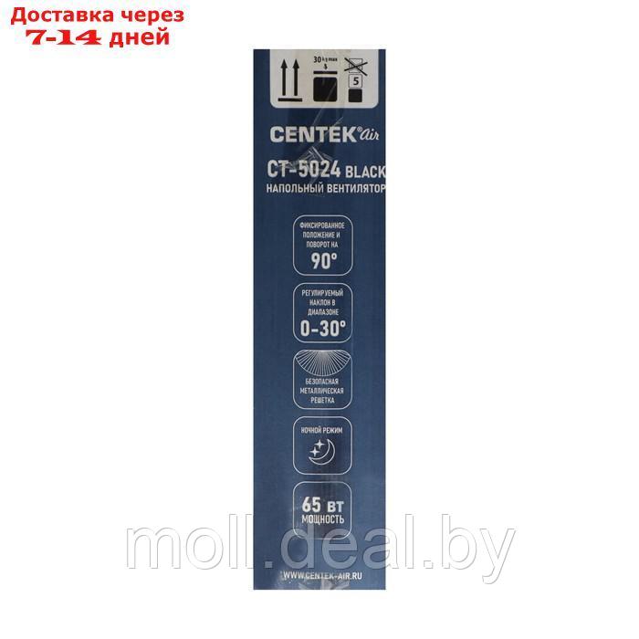 Вентилятор Centek CT-5024 Black, напольный, 65 Вт, 44.5 см, 4 скорости, чёрный - фото 8 - id-p213486171