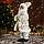 Дед Мороз "В узорчатом кафтане" музыка шевелит головой, 43 см, бело-золотой, фото 4