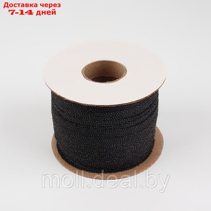 Флизелиновая лента, нитепрошивная, усиленная, 15 мм, 100 м, цвет чёрный - фото 3 - id-p213488677