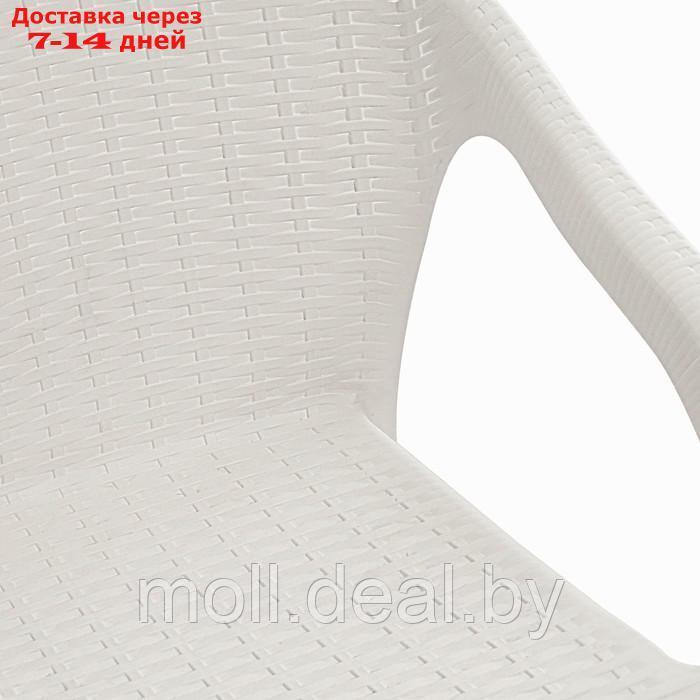 Набор садовой мебели "Милан" 3 предметов: 2 кресла, стол, белый - фото 6 - id-p213485243