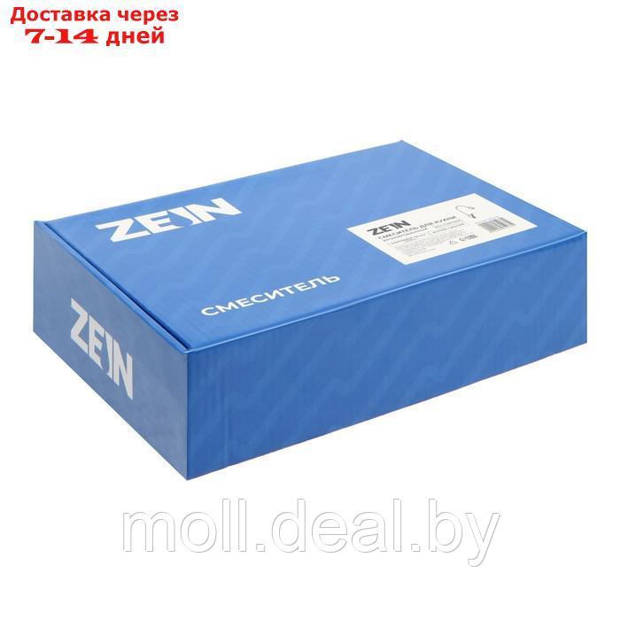 Смеситель для кухни ZEIN econom Z3043, гибкий излив, картридж 40 мм, без подводки, хром - фото 5 - id-p213485293