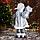 Дед Мороз "Клетчатом жилете " музыка шевелит головой, 43 см, серый, фото 3