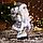 Дед Мороз "В костюме с пайетками и с фонарём" 30 см, серебро, фото 2
