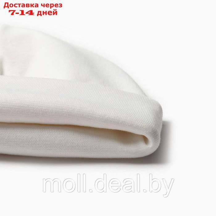 Комплект (шапка, снуд) для девочки А.7306, цвет молочный, р. 52-54 - фото 2 - id-p213486322