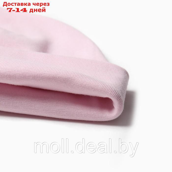 Комплект (шапка, снуд) для девочки А.7306, цвет, светло-розовый, р. 52-54 - фото 2 - id-p213486460