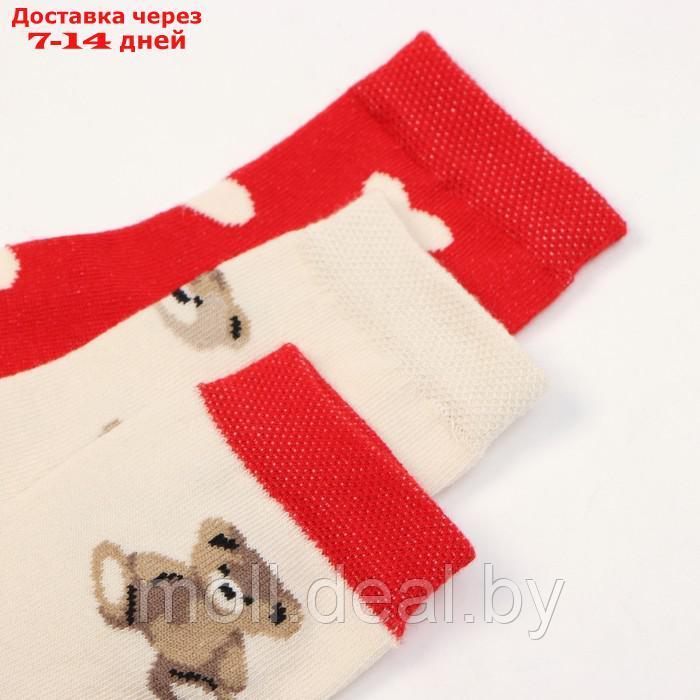 Набор детских носков KAFTAN Love bear, 3 пары, р-р 18-20 - фото 4 - id-p213485573