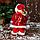 Дед Мороз "В костюме с пайетками, с фонариком" двигается, с подсветкой, 28 см, красный, фото 3