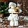 Дед Мороз "С подарками и в ремешке" 31 см, бело-золотой, фото 3