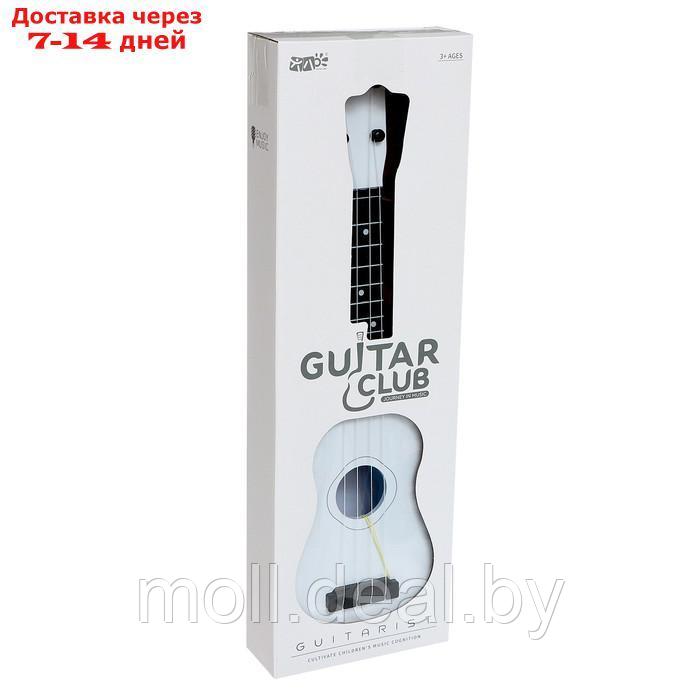 Игрушка музыкальная - гитара "Стиль", 4 струны, 57 см., цвет белый - фото 6 - id-p213486579