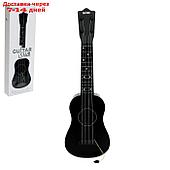 Игрушка музыкальная - гитара "Стиль", 4 струны, 57 см., цвет чёрный