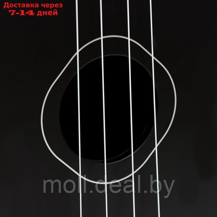 Игрушка музыкальная - гитара "Стиль", 4 струны, 57 см., цвет чёрный - фото 3 - id-p213486594