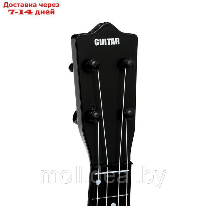 Игрушка музыкальная - гитара "Стиль", 4 струны, 57 см., цвет чёрный - фото 5 - id-p213486594