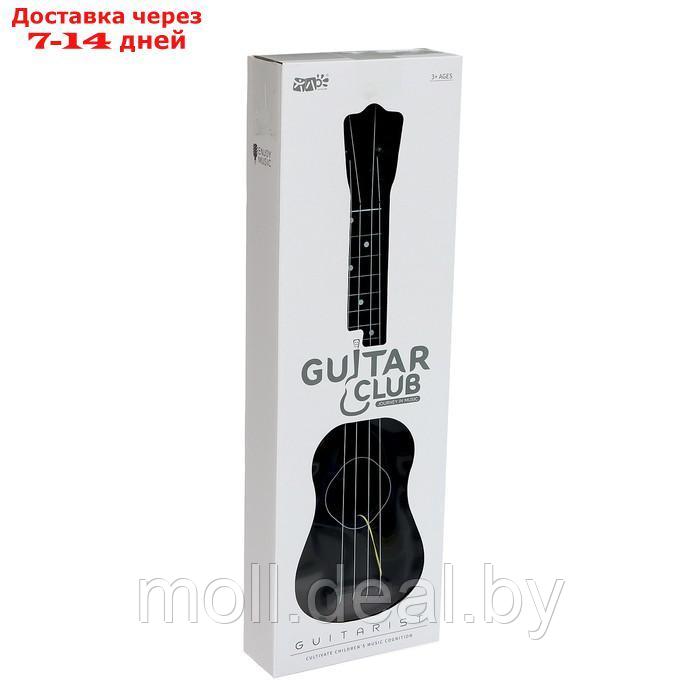 Игрушка музыкальная - гитара "Стиль", 4 струны, 57 см., цвет чёрный - фото 6 - id-p213486594