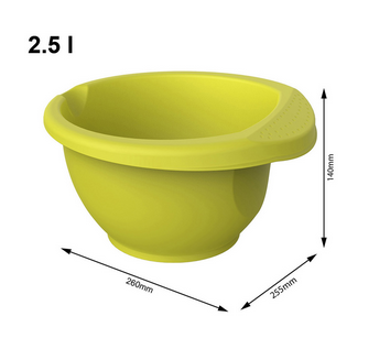 Миска для смештвания Mixing bowl 2.5 л ONDA, лайм - фото 4 - id-p200586564