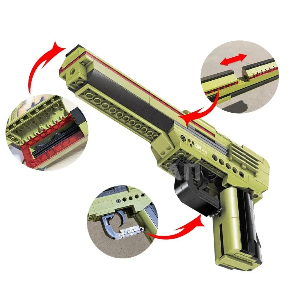 Конструктор Qman 3 в 1 "Пистолет, автомат, винтовка" 202 детали - фото 3 - id-p175225232
