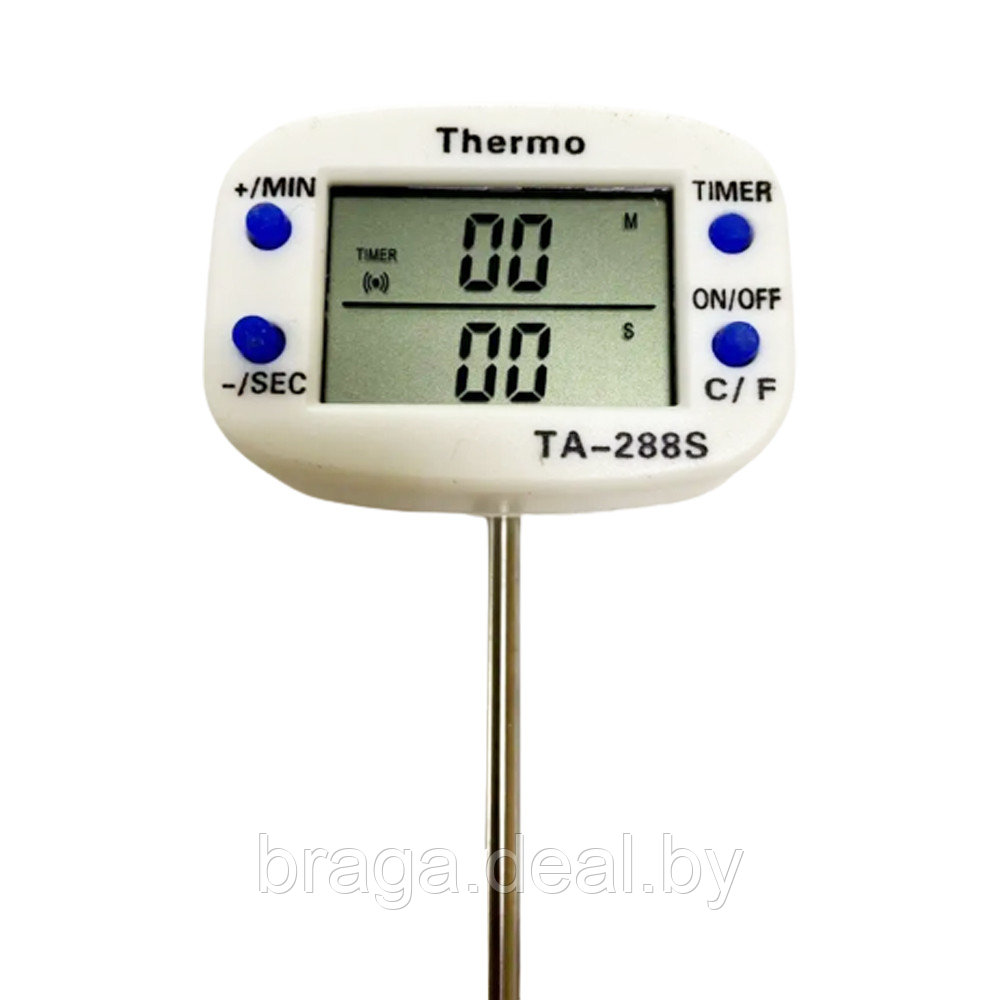 Термометр цифровой TA-288s, со звуковым оповещением, щуп 14 см - фото 3 - id-p213538189