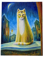 Картина «Кожны кот экстрасэнс» (Шмидт Е.А.) 40*30 см, холст на картоне, масло