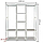 Складной шкаф Storage Wardrobe mod.88130 130 х 45 х 170 см. Трехсекционный/ Цвет-Серый, фото 4
