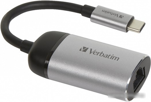 Сетевой адаптер Verbatim USB-C Gigabit Ethernet Adapter 49146 - фото 1 - id-p213223878
