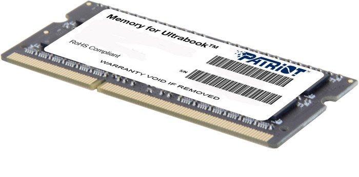 Оперативная память Patriot Memory for Ultrabook 4GB DDR3 SO-DIMM PC3-12800 (PSD34G1600L81S) - фото 3 - id-p213228490