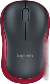 Мышь Logitech M185 (черный/красный) - фото 1 - id-p213225717
