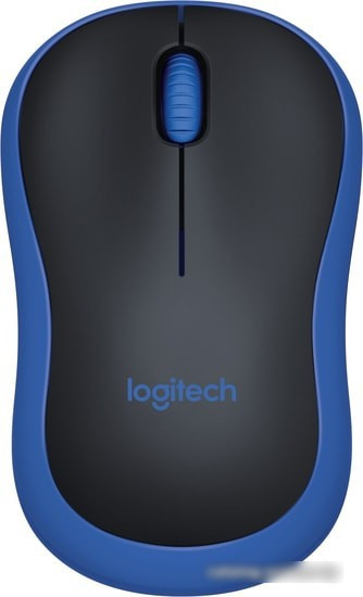 Мышь Logitech M185 (черный/синий) - фото 1 - id-p213225679