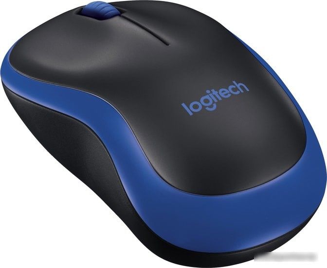 Мышь Logitech M185 (черный/синий) - фото 3 - id-p213225679
