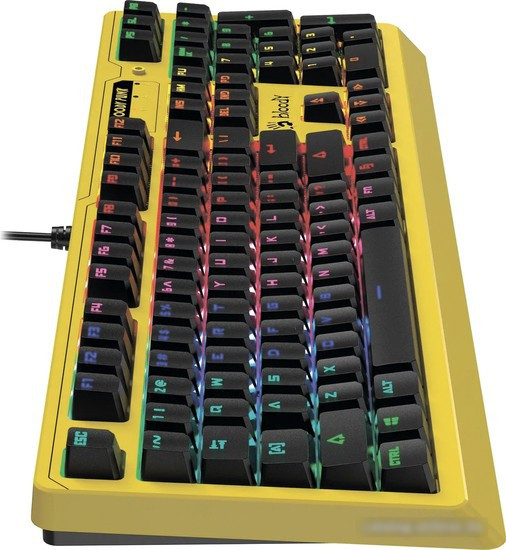 Клавиатура A4Tech B810RC (желтый) - фото 5 - id-p213224355
