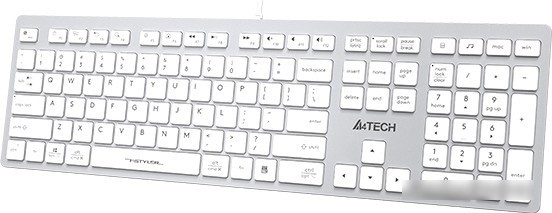 Клавиатура A4Tech Fstyler FX50 (белый) - фото 2 - id-p213224381