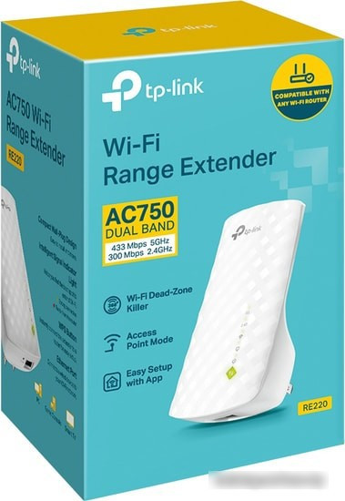 Усилитель Wi-Fi TP-Link RE220 - фото 2 - id-p213227529