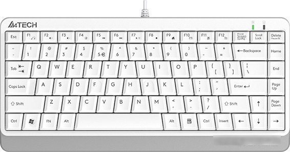 Клавиатура A4Tech Fstyler FKS11 (белый/серый) - фото 1 - id-p213224373