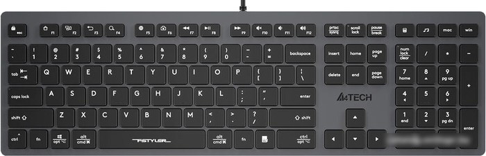 Клавиатура A4Tech FX50 (серый) - фото 1 - id-p213224405