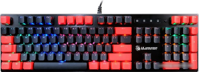 Клавиатура A4Tech Bloody B820N (черный/красный) - фото 1 - id-p213224356