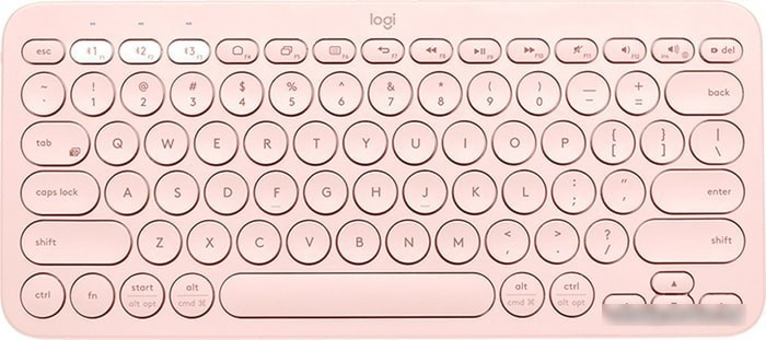 Клавиатура Logitech Multi-Device K380 Bluetooth (розовый) - фото 1 - id-p213224511