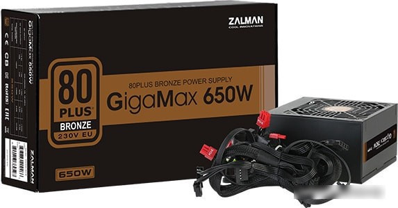 Блок питания Zalman GigaMax ZM650-GVII - фото 4 - id-p213221609
