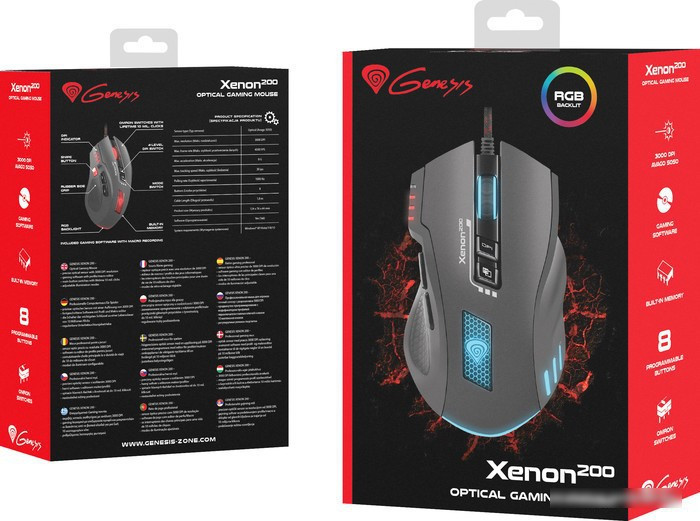 Игровая мышь Genesis Xenon 200 - фото 4 - id-p213226094