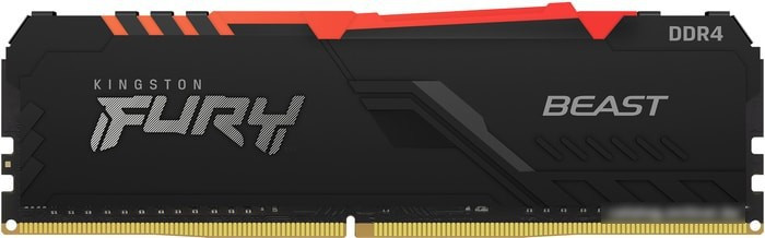 Оперативная память Kingston FURY Beast RGB 8GB DDR4 PC4-29800 KF437C19BBA/8 - фото 2 - id-p213227627