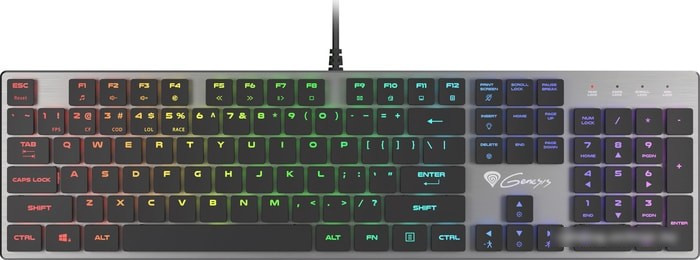 Клавиатура Genesis Thor 420 RGB (нет кириллицы) - фото 1 - id-p213225156