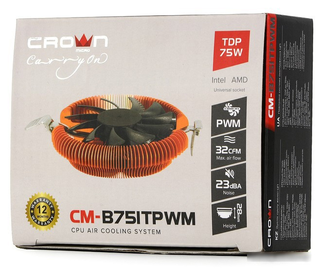 Кулер для процессора CrownMicro CM-B751TPWM - фото 4 - id-p213223705