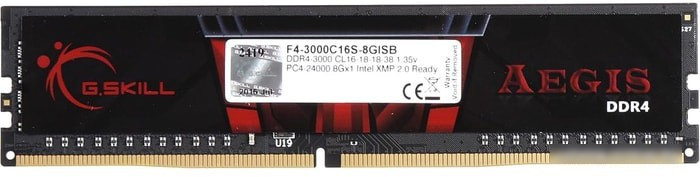 Оперативная память G.Skill Aegis 8GB DDR4 PC4-24000 F4-3000C16S-8GISB - фото 2 - id-p213228075
