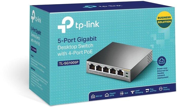 Коммутатор TP-Link TL-SG1005P - фото 5 - id-p213226741