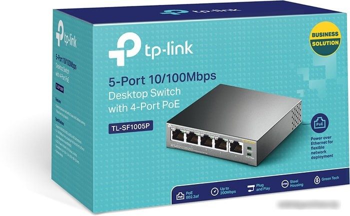 Коммутатор TP-Link TL-SF1005P - фото 4 - id-p213226756